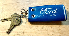 Vintage Ford Dealer Key Holder Early Lees Auto Sales Motors Staunton Va