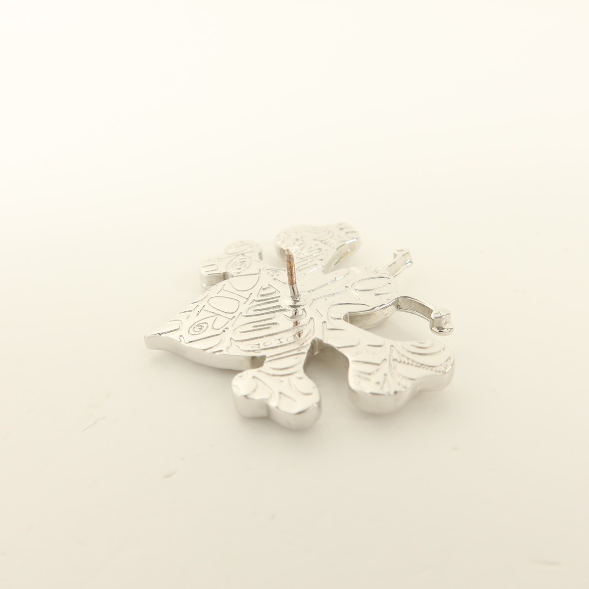 Christian Dior CD Brooch Metal Silver | eBay