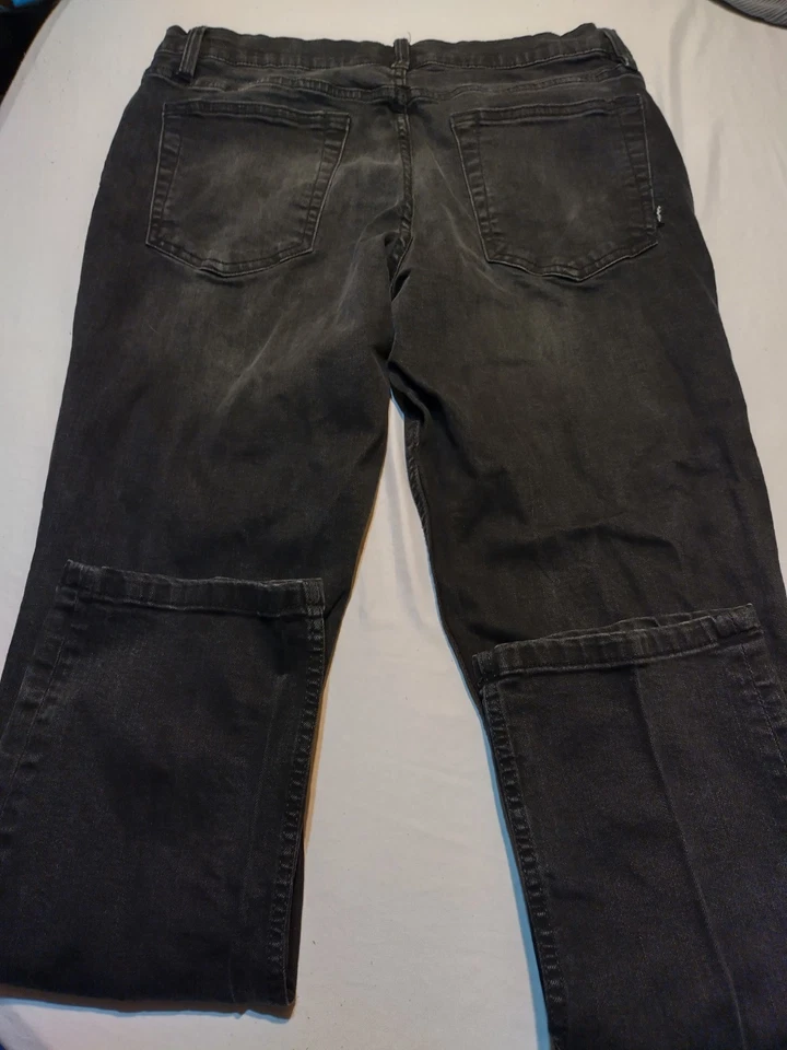 Alfani 男式黑色修身直筒牛仔裤 34x30 码 — 第 2/4 张图片