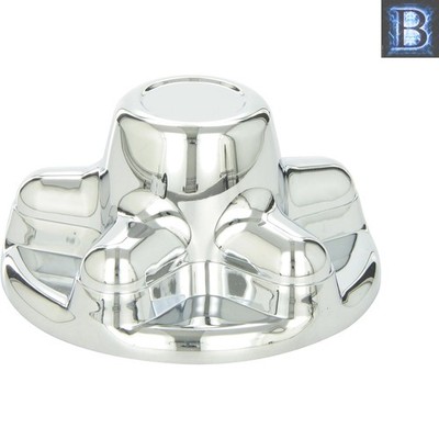 QT545CHS 4.5'' Silver 5-Lug Hub Covers - Snap-On Durable ABS Set of 4