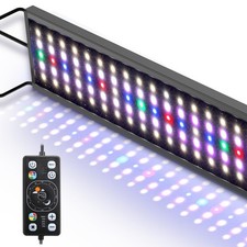 Aquarium LED Light Fish Tank Full 48W for 48 54inch Tank, Black
