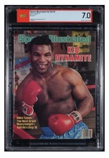 SPORTS ILLUSTRATED NEWSSTAND 1986 MIKE TYSON PSA 7.0 - 1ST ROOKIE COVER - CGC