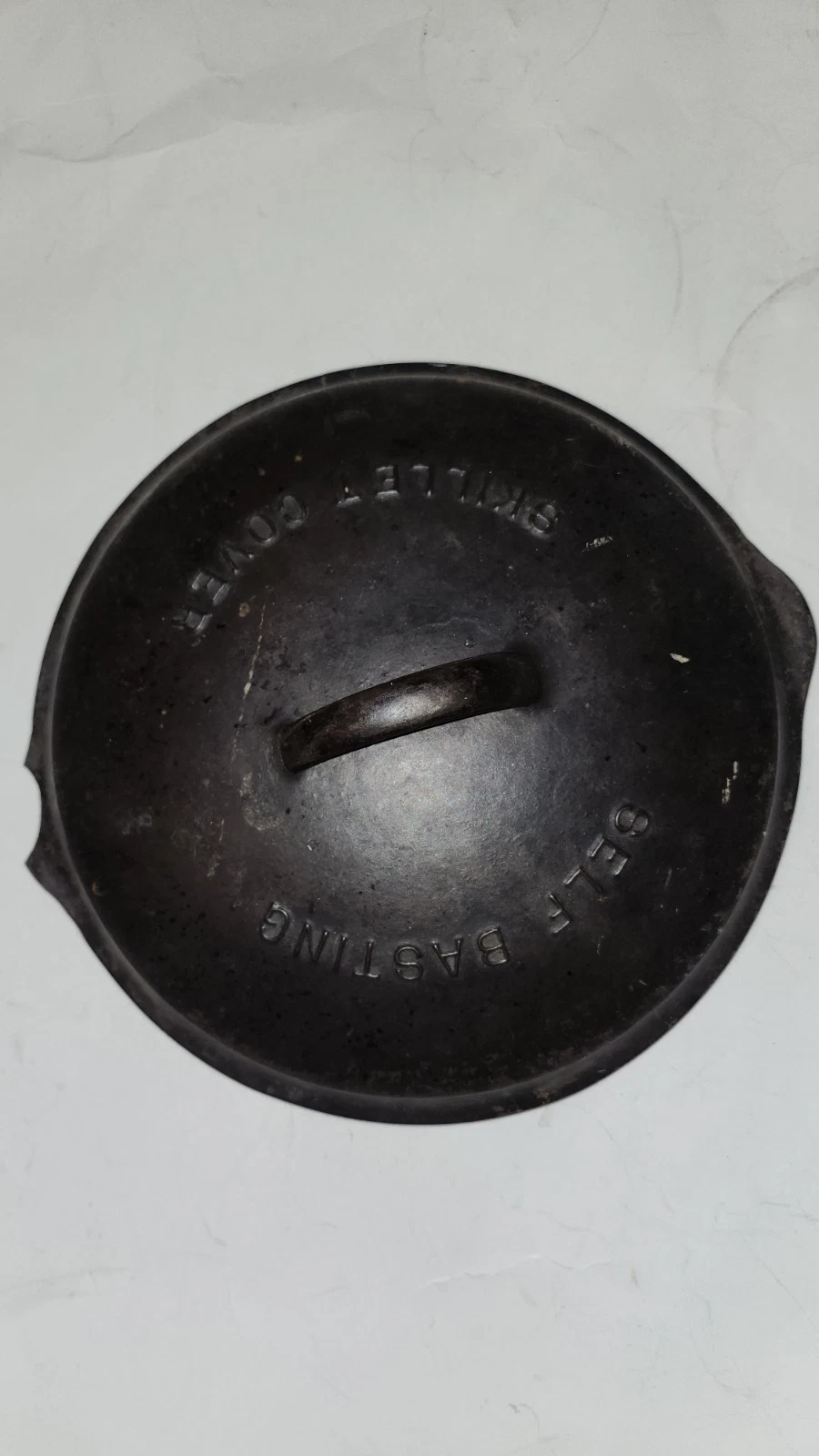 Broken Antique Drip Drop 9 Skillet Cover LID Cast Iron Self Basting Chipped