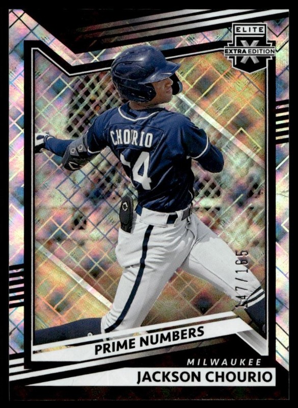 2022 Panini Elite Extra Edition Prime Numbers Jackson Chourio /165 #144 A6