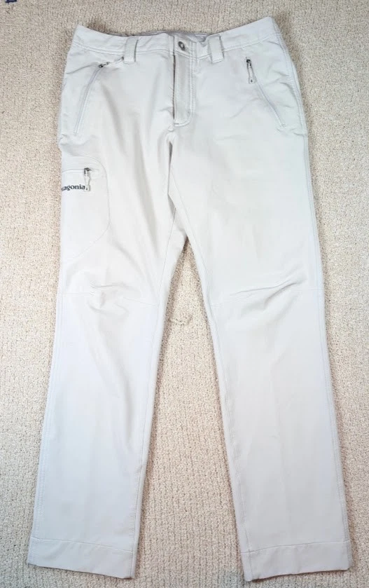 Patagonia Simple Guide Pants Women’s 10 Gray Softshell Hiking Climbing Outdoor