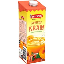 Ekstr&ouml;ms Aprikoskr&auml;m Aprikosencreme Aprikose  Schwedisch Snack Dessert 1L