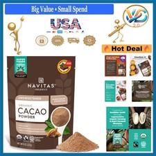 Regenerative Organic Cacao Powder 8oz for Baking Hot Chocolate Non-GMO Organic