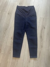 M&S RS Maternity Dark Blue Stretch Skinny Denim Jeggings Jeans Size 18 L28