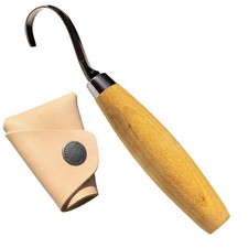 Morakniv Wood Carving Hook Knife 164 Right, Sch&auml;lmesser mit Lederschutz, M13385