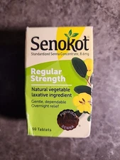 Senokot Regular Strength 50 Tablets Exp: 7/2026