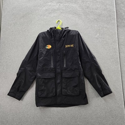 Bass Pro x Bone Dry Shops Men Jacket M Black Embroidered Rain Weather Proof