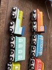 Gigglescape Magnetic Trains Cars 8pcs. Works With Wooden Track Hardly Used — photo 6