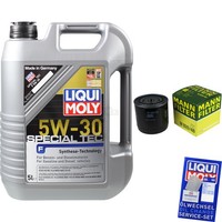 Mann Inspektionspaket 5L Liqui Moly Special Tec 5W-30 FüR Nissan NP300 Navara