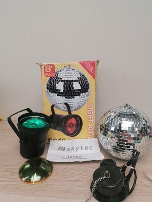 Skytec 8'' Spiegelkugel mit Licht - 151-611 - Originalverpackt