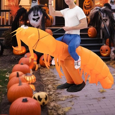 Aufblasbares Garnelenkostüm, kreatives Cosplay für Partygeschenke,
