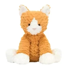 Jellycat Cat Fuddlewuddle Ginger Cat 23cm Orange Soft Plush Toy Stuffed Doll NWT