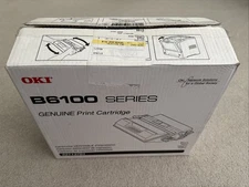 NEW OPEN BOX Genuine OKI B6100 Printer Black High Yield 15K Yield Toner 52113701
