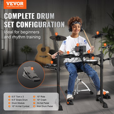 VEVOR Electric Drum Set Electronic Drum Kit 150 Sounds for Beginners  Adults