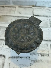 ANTIQUE  EPPELSHEIMER & CO PEWTER ICE CREAM/CHOCOLATE MOLD # 355 FLOWER  NICE!