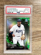2019 Bowman Chrome Wander Franco Scouts Top 100 Green Refractor /99