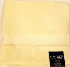 NEW RALPH LAUREN WESCOTT BUTTERCUP YELLOW  BATH OR HAND OR WASH CLOTH TOWEL