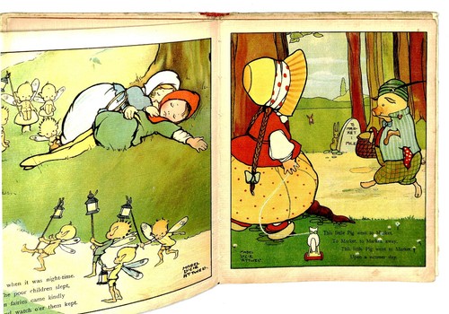 ATTWELL, PEEPS INTO PICTURELAND children's book Tuck 262, linen, circa 1910 - Picture 9 of 17