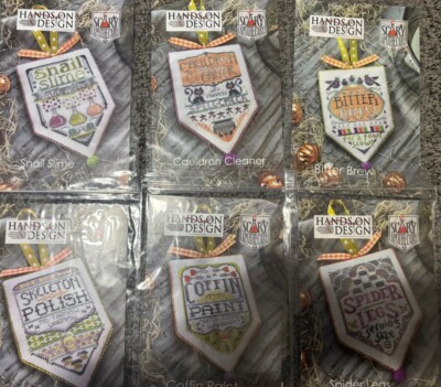 Set Of 6 - Scary Apothecary by Hands On Design cross stitch pattern New
