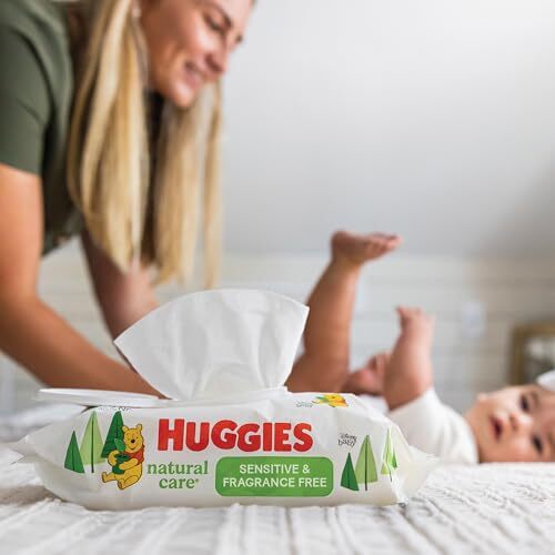 Huggies Natural Care Sensitive Baby Wipes, Unscented, Hypoallergenic, 99% Water - Picture 6 of 12