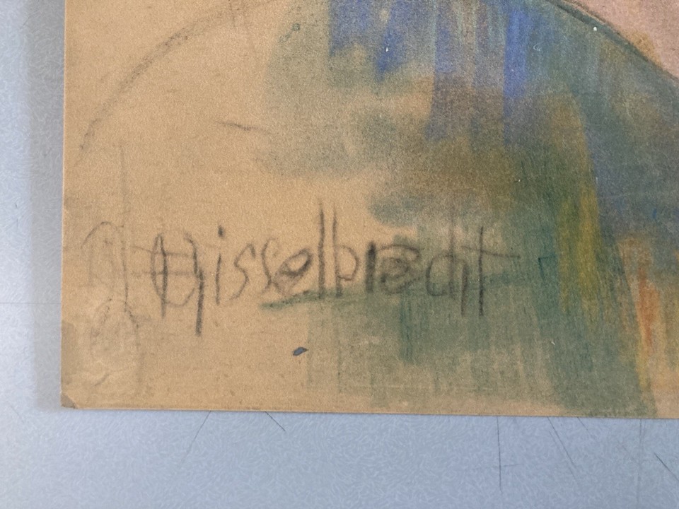 Dessin Original Expressionniste – Frederic Gisselbrecht, 1997, Fusain