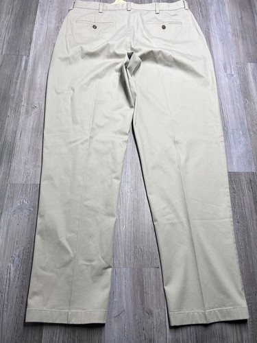 Vintage L.L. Bean Khaki Pants Mens Sz 38x34 NWT Classic Fit Preppy Casual Slacks - Picture 2 of 13