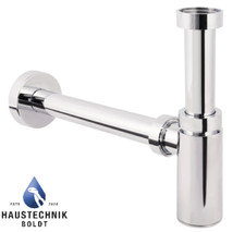 Geruchsverschluss Design ABS 32mm Tassen-Siphon für alle Waschbecken, Neu in OVP