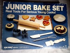 Vintage Junior Bake Set Fox Run Craftsmen 1992 4619 Complete In Box w/ Extras