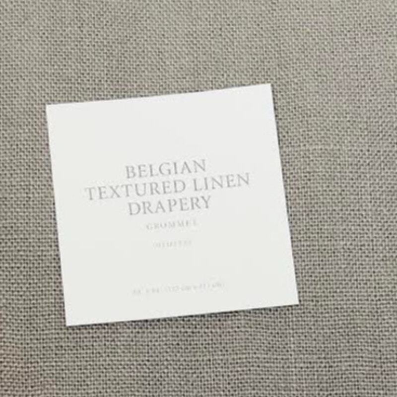 Rideaux Panneaux Restoration Hardware – Lin Belge 100% – Teinte Mist – 100x84 – Neufs