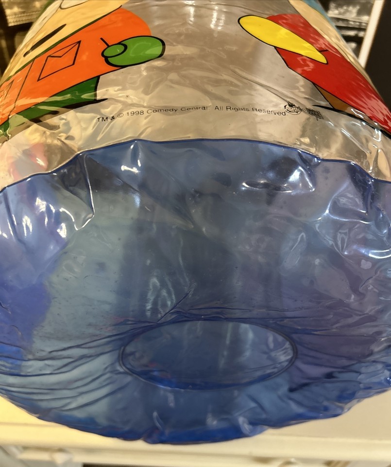 Vintage 1998 South Park Inflatable Rare Eric Cartman Ottoman W/ Kenny ...