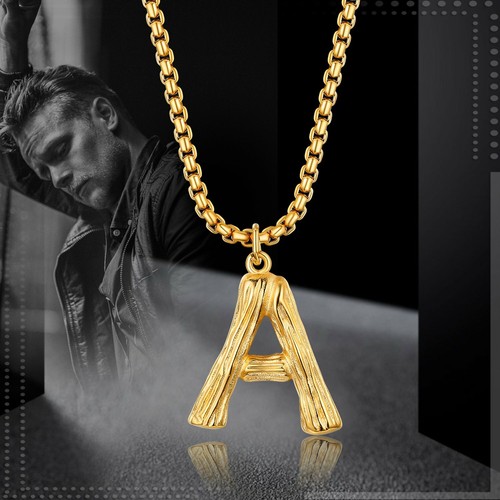 Letter Gold Chain Necklace 
