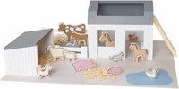 Bau Spielzeug Aus ÖKologischen Holz - Bauernhof - Jabadabado - Neu