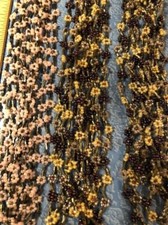 Lot Katherines Collection Floral Beaded Ornament Swag Decor Craft Seed Retired