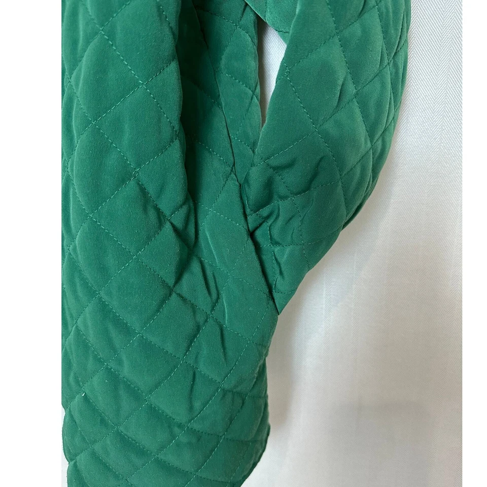 Chaqueta deportiva para mujer S G verde longitud máxima acolchada manga larga abrigo ligero Foto 4 de 4