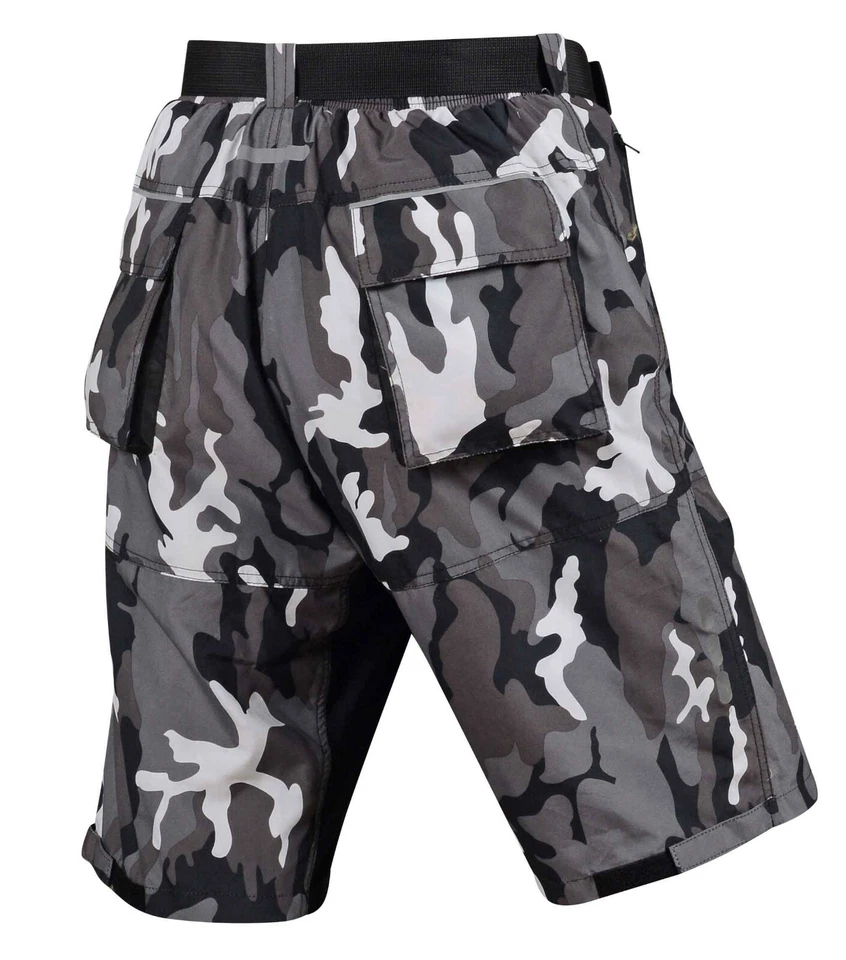 MTB Cycling Shorts Off Road Bike Coolmax Anti Bac Padded Liner Baggy Knicks - Image 3 of 4