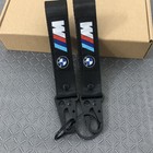 Keychain Metal Backpack Key Ring Hook Strap Lanyard Nylon Embroidery For BMW M