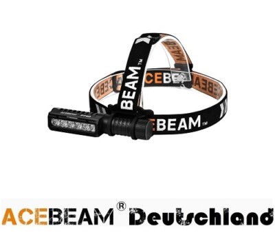AceBeam PT40 Kopflampe, Stirnlampe, Arbeitslampe, Mehrzwecklampe max. 3000 Lumen