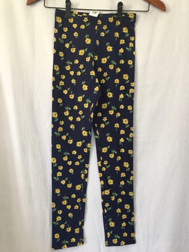 New Old Navy Girls Floral Leggings Built in tough Flowers Yellow Navy U pick - Picture 5 of 5