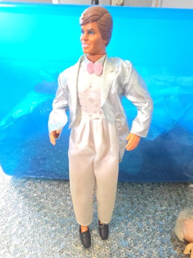 Mattel Super Star Ken Barbie Doll in Original Tuxedo Clothing SW#245