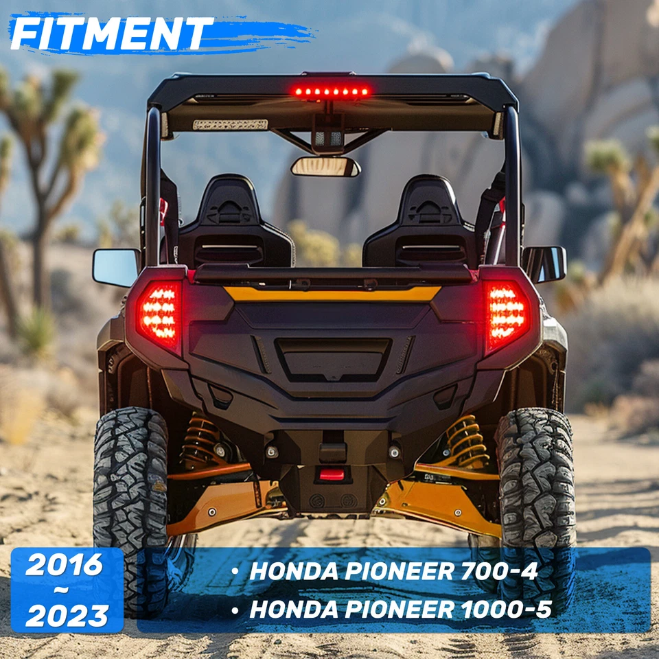 For Honda Pioneer 700-4 1000-5 2016-2024 Rear Cargo Bed  Extender Tailgate Foto 4 de 4