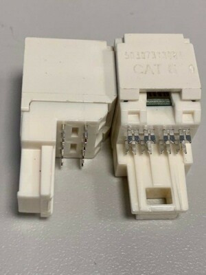 Used Panduit CJ688T3WH Mini Com TX6 Plus Cat6 Jack Module, White Qty 25