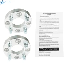 2pcs 1 inch Golf Cart Wheel Spacers 4x4 Bolt Pattern, 62mm Bore, 1/2x20 Studs