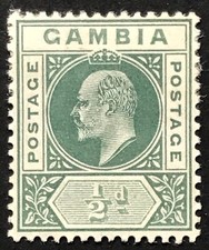Mi:GM 40a GAMBIA 1904 König Edward VII ½ d - Gambischer Penny Wz