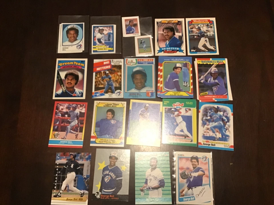 GEORGE BELL Oddball Insert & Regular issue Baseball BLUE JAYS YOU CHOOSE - Image 3 of 4