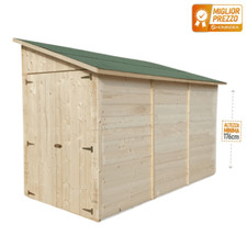 Casetta addossata mis. 318 x 212 cm - 2 Porte h176