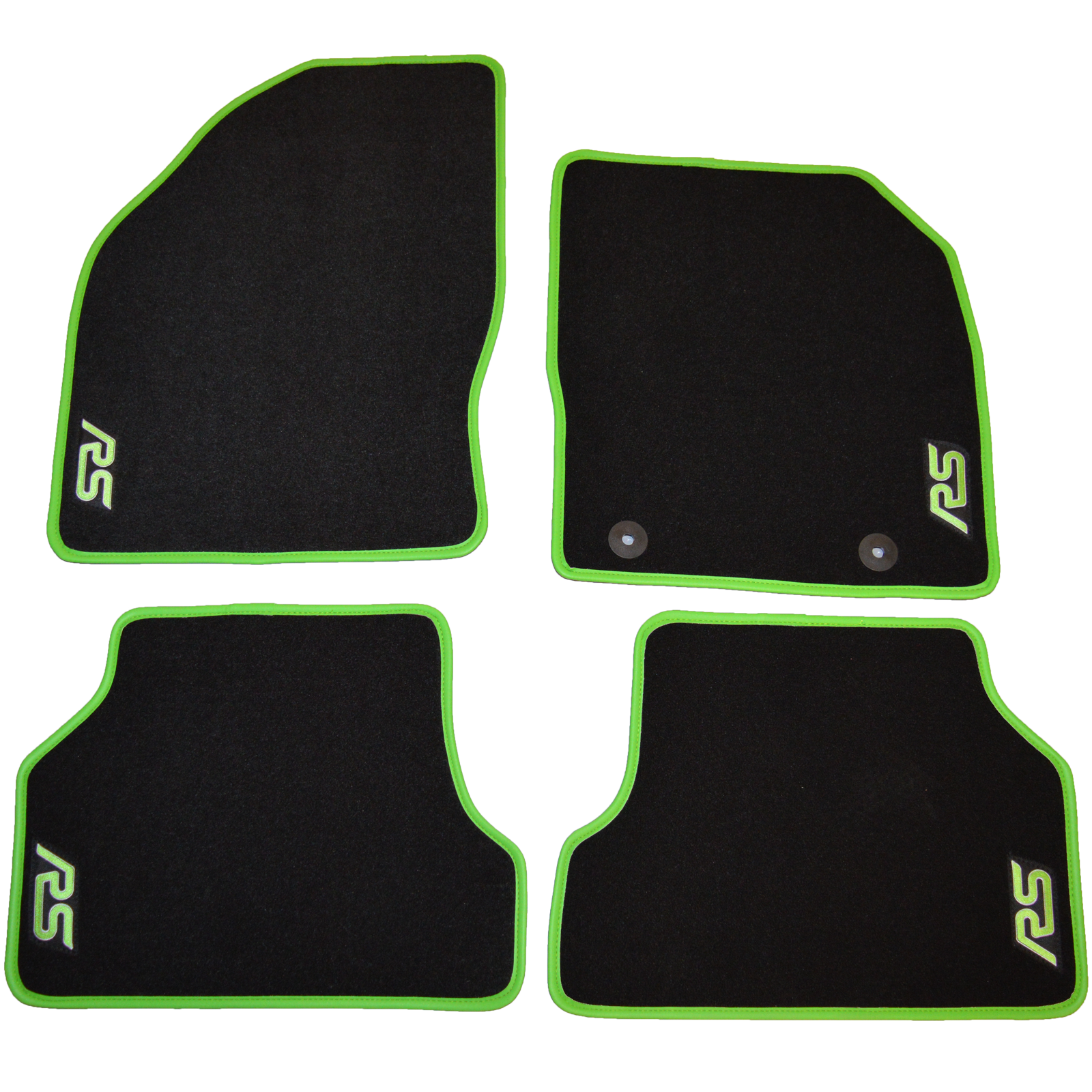 Focus RS MK2 Tailored Car Mats - Citrus Green
